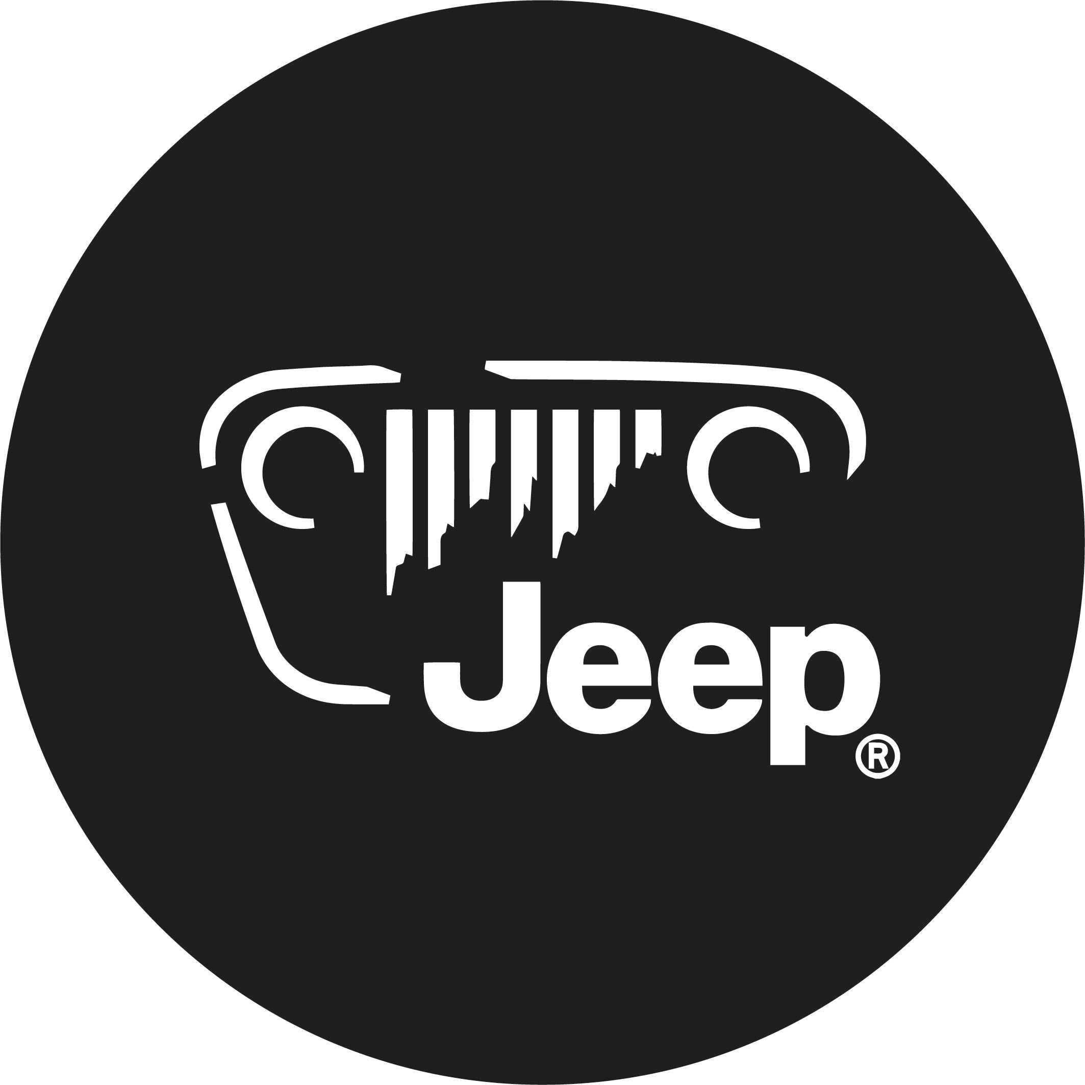Jeep Grill Printed Spare Wheel Tire Cover